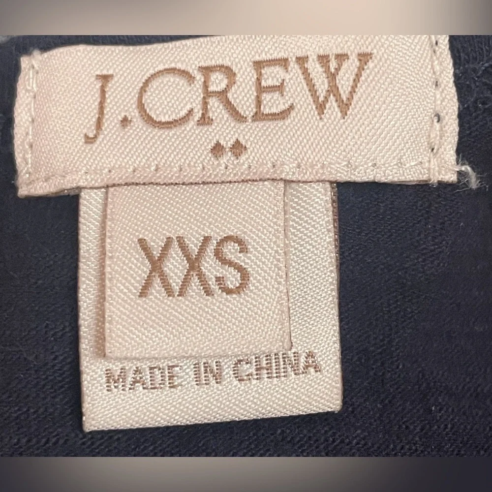 J. Crew Navy Lined Tank Size XXS NWOT Gorgeous‎ Crochet